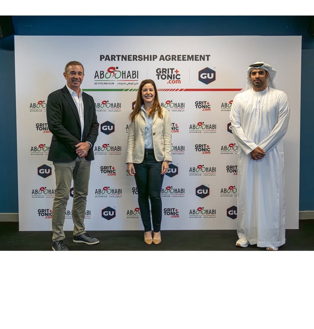 Sport In Life signing a nutrition partnership agreement with the Abu Dhabi Cycling Club